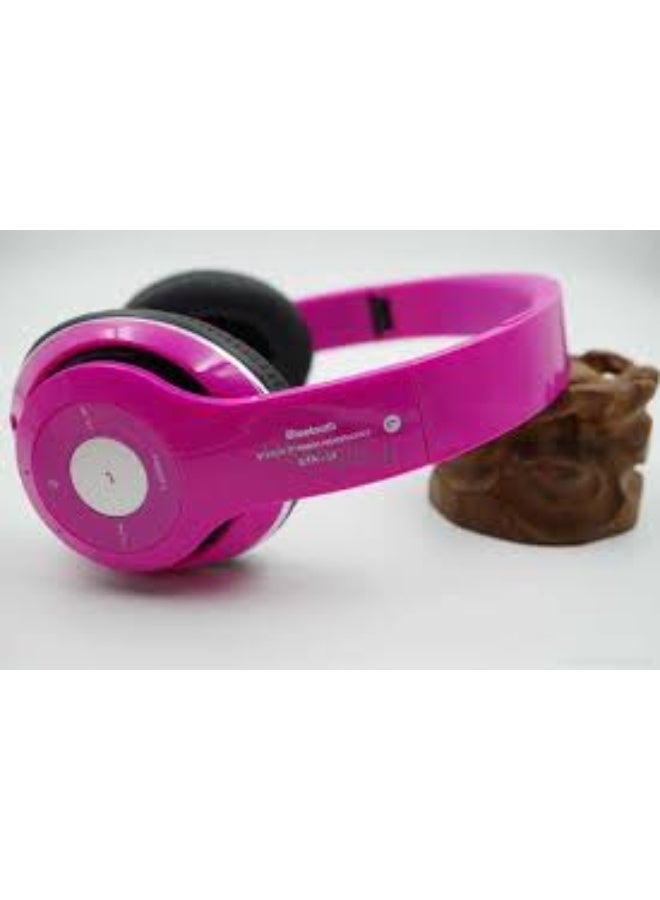 اس تي ان 16 سماعة رأس لاسلكية ستيريو MP3 طراز STN-16 - وردي - Image 1